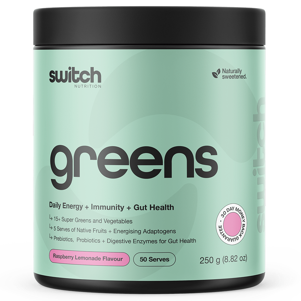 Switch Nutrition Greens Greens 50 Serves Raspberry Lemonade