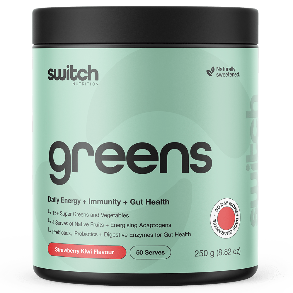 Switch Nutrition Greens Greens 50 Serves Strawberry Kiwi