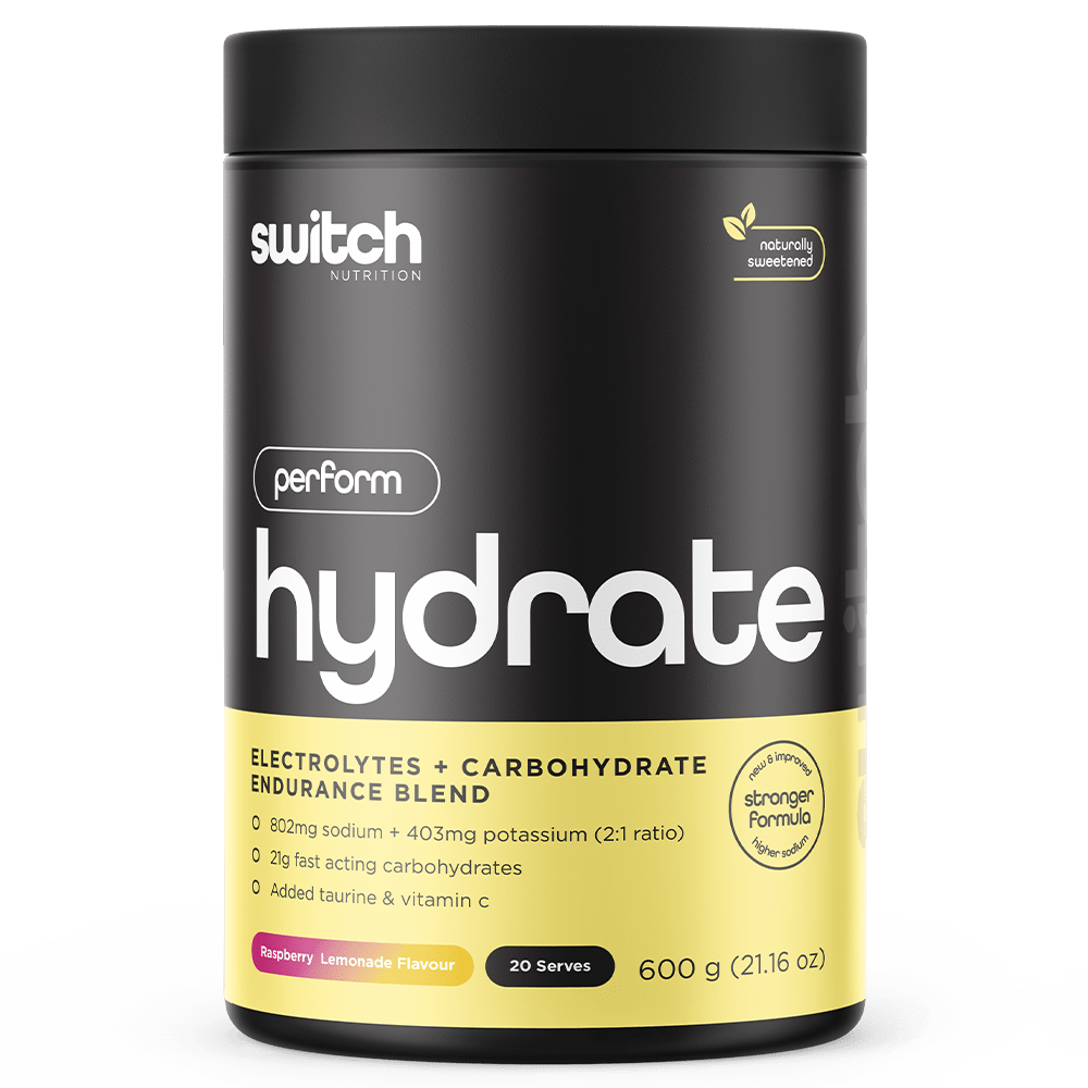 Switch Nutrition Hydrate+ Hydration 20 Serves Raspberry Lemonade (Perform)