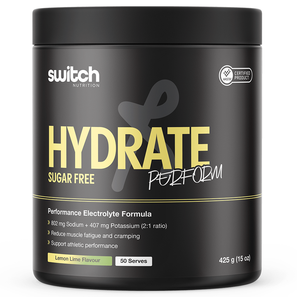 Switch Nutrition Hydrate Perform Sugar Free Hydration 50 Serves Lemon Lime