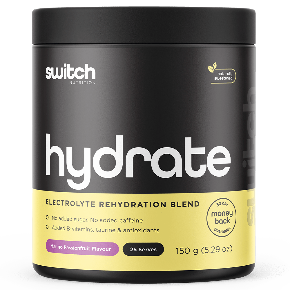 Switch Nutrition Hydrate Switch Electrolytes 25 Serves (Tub) Mango Passionfruit