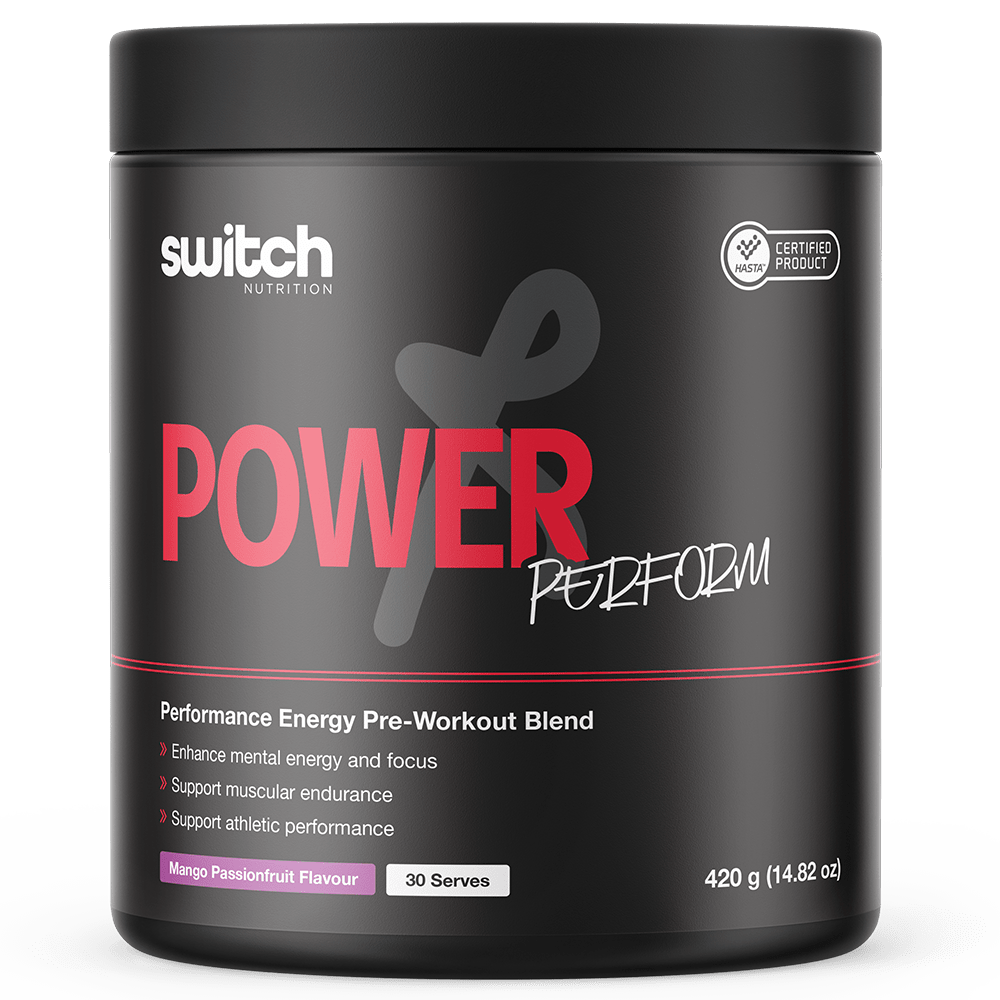 Switch Nutrition Power Perfrom Pre - Workout 30 Serves Mango Passionfruit