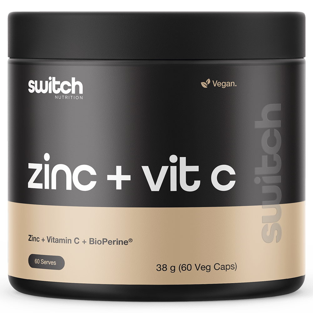 Switch Nutrition Zinc + Vitamin C Vitamins 60 Serves