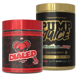 Dialed & Juicy Pre - workout Stack Pre - Workout Fire Engine Raspberry Strawberry Kiwi