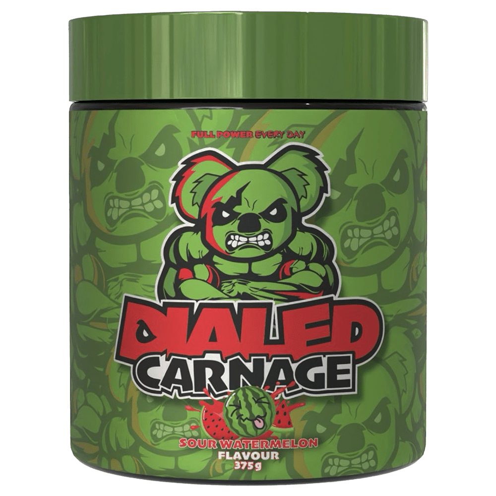 The X Athletics Dialed Carnage Pre - Workout 25 Serves Sour Watermelon