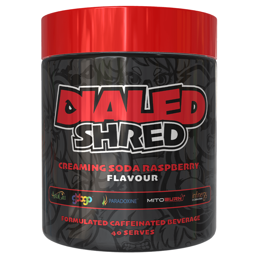 The X Athletics Dialed Shred Fat Burner 40 Serves Creaming Soda Raspberry