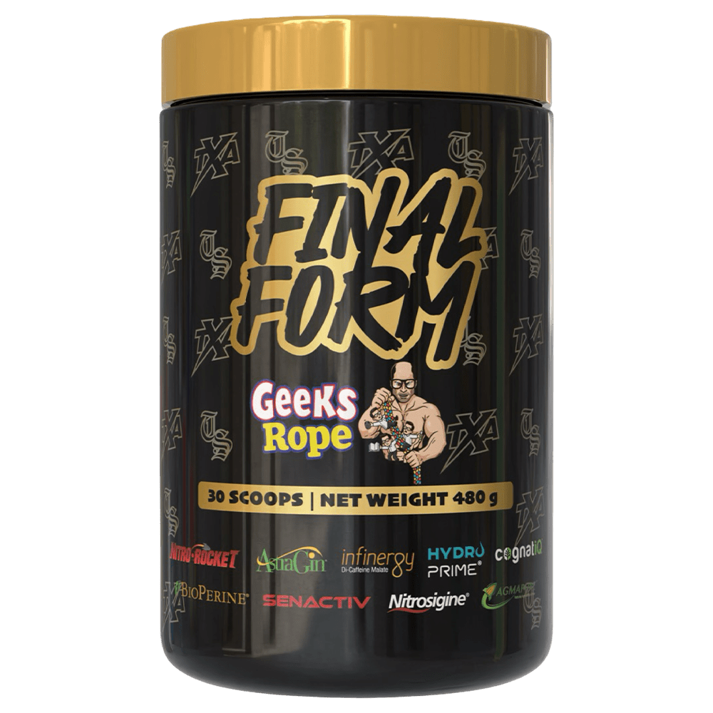 TXA x Transparent Supplements Final Form Pre - Workout 30 scoops Geeks Rope