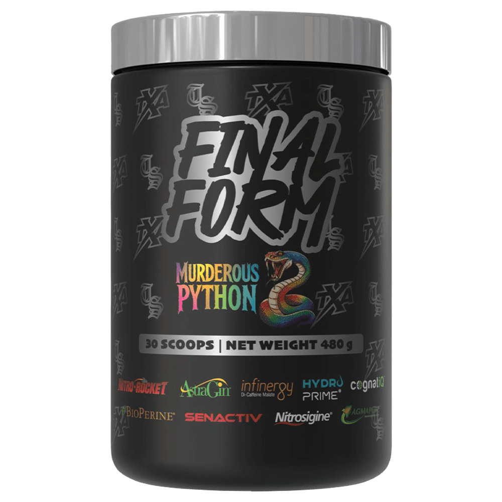 TXA x Transparent Supplements Final Form Pre - Workout 30 scoops Murderous Python