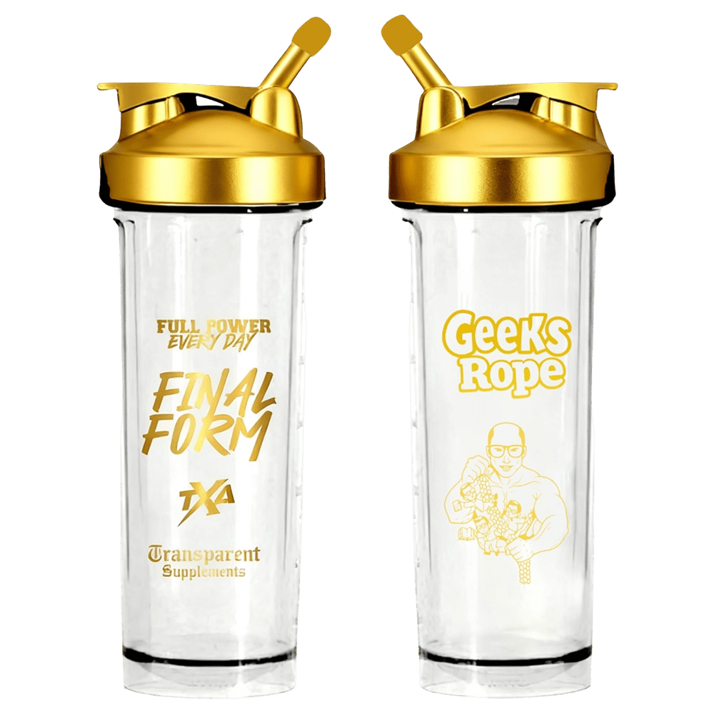TXA x Transparent Supplements Final Form Shaker Promotional Gold (Geeks Rope)