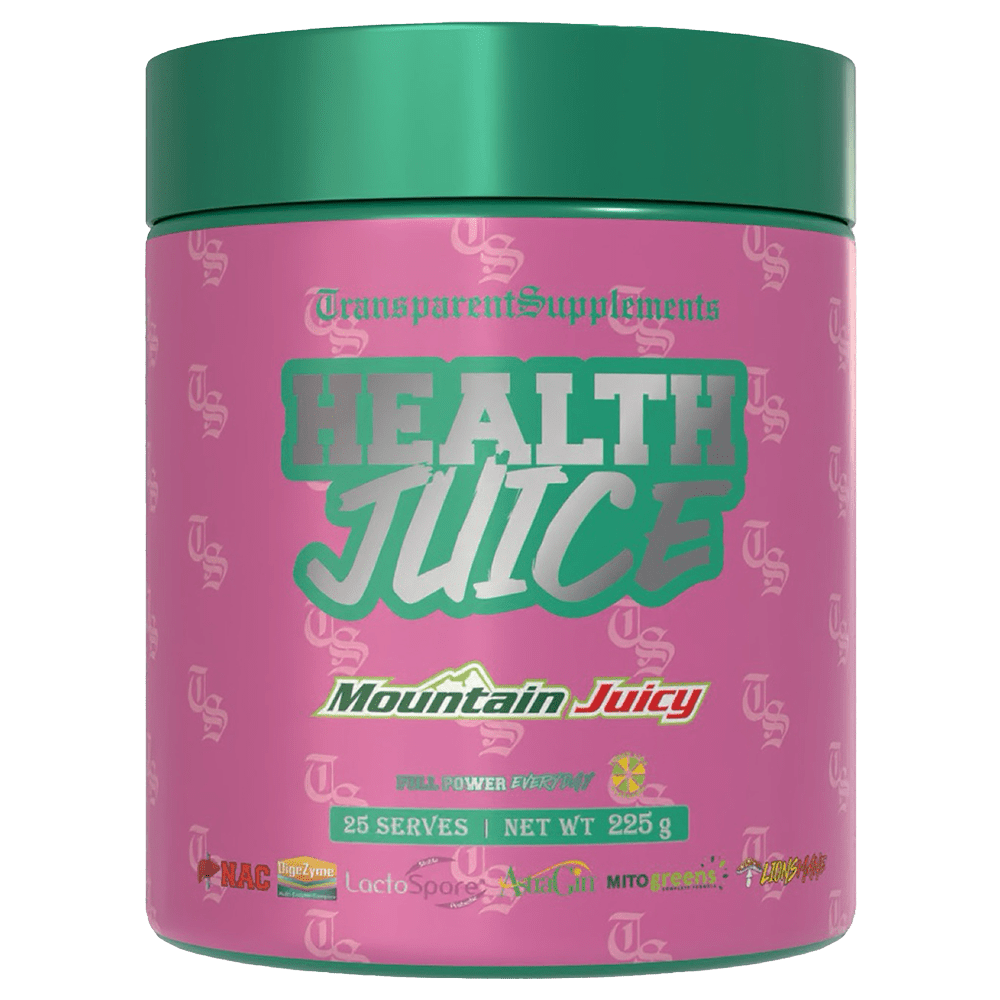 Transparent Supplements Health Juice Greens 25 Serves Mountain Juicy