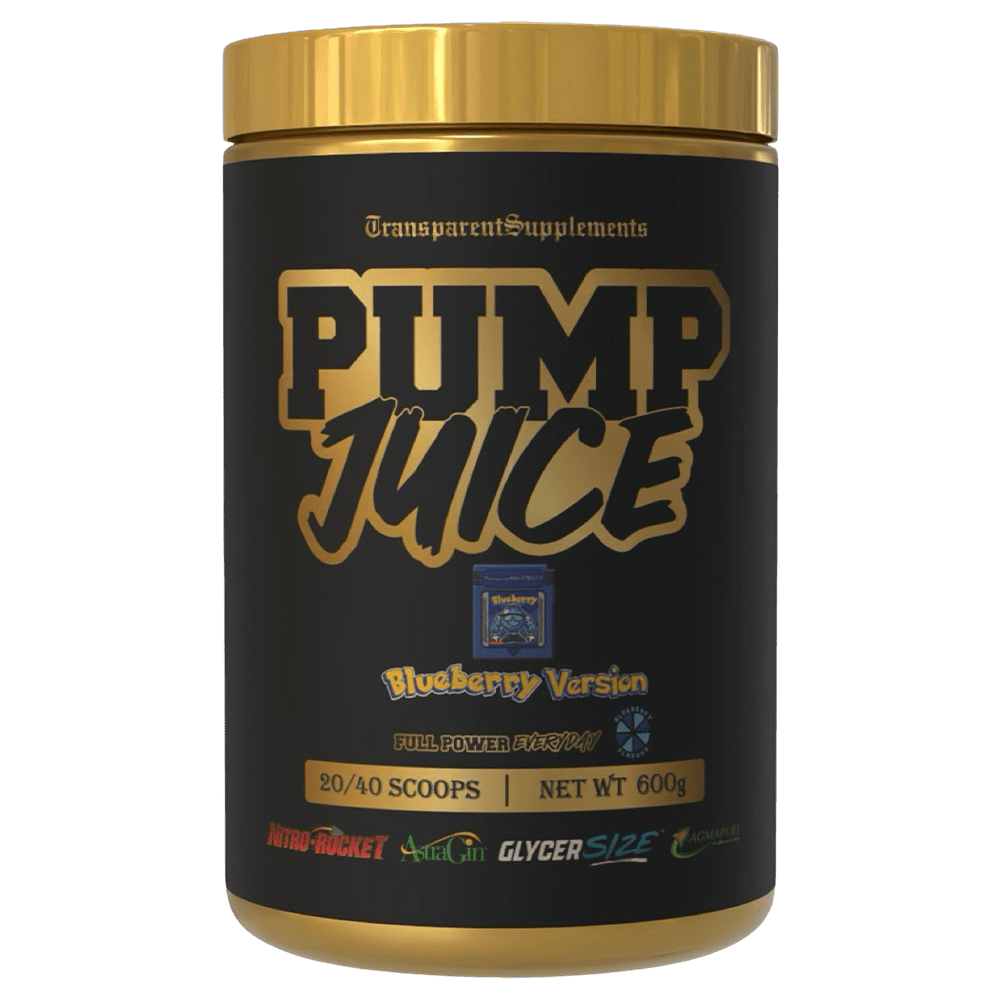 Transparent Supplements Pump Juice Pre - Workout 40 Serves Blueberry Version