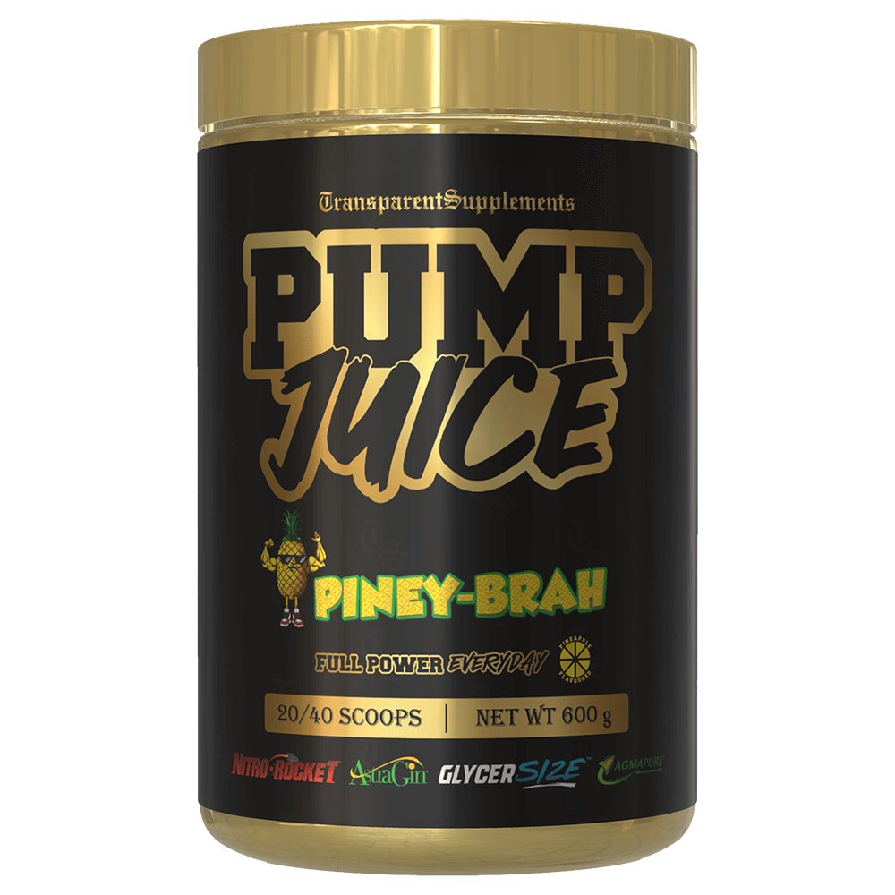Transparent Supplements Pump Juice Pre - Workout 40 Serves Piney - Brah