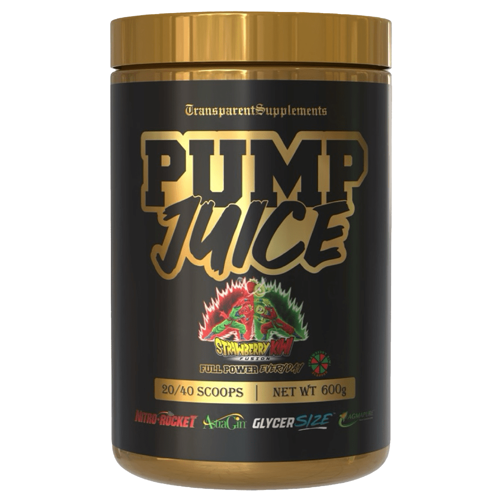 Transparent Supplements Pump Juice Pre - Workout 40 Serves Strawberry Kiwi