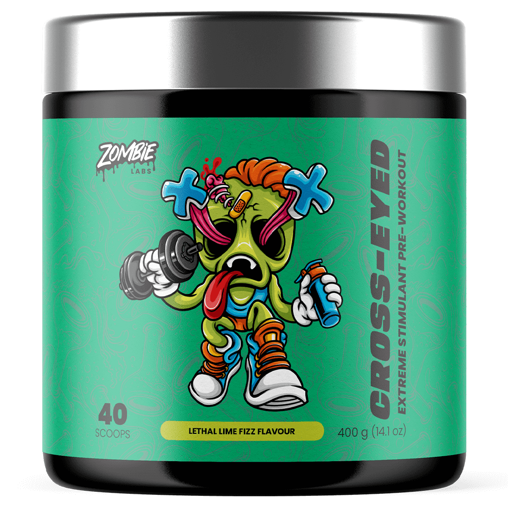 Zombie Labs Cross Eyed Pre - Workout 40 Serves Lethal Lime Fizz