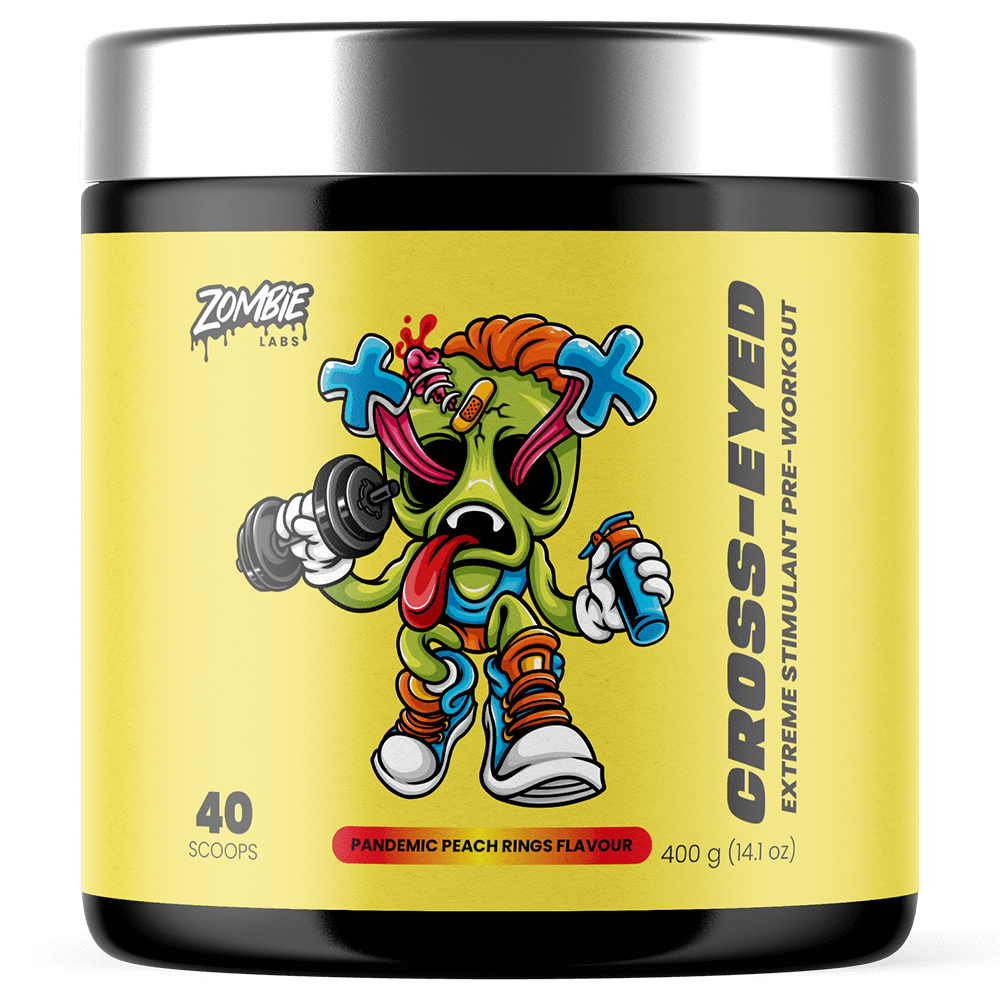 Zombie Labs Cross Eyed Pre-Workout 40 Serves Pandemic Peach Rings