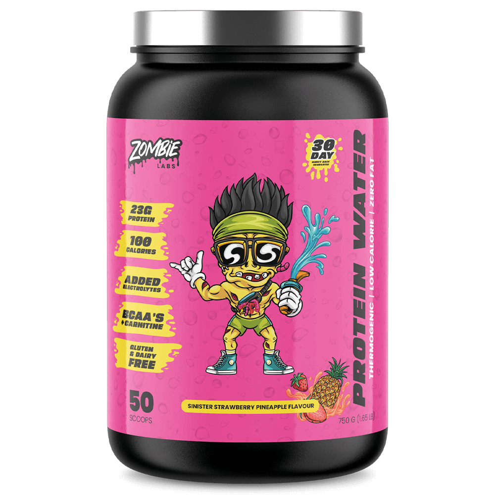 Zombie Labs Protein Water Protein Powder 50 Serves Sinister Strawberry Pineapple