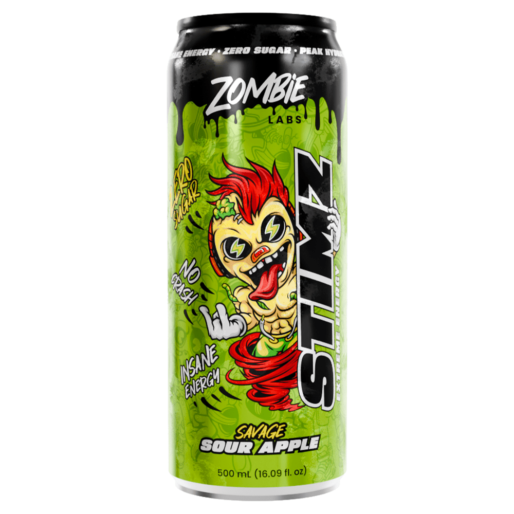 Zombie Labs Stimz Energy Drink 500mL Savage Sour Apple