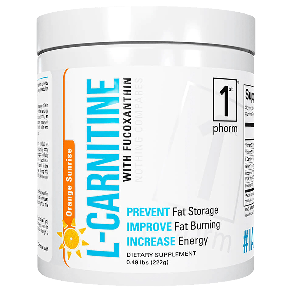 1st Phorm L-Carnitine with Fucoxanthin Fat Burner 60 Serves Orange Sunrise
