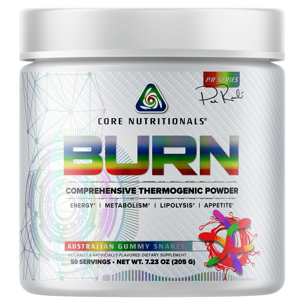 Core Nutritionals Core Burn PR Series Fat Burner 50 Serves Australian Gummy Snakes