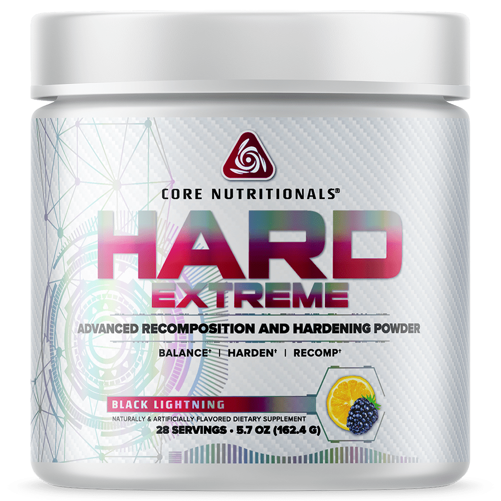 Core Nutritionals Core Hard Extreme Hormone Support 28 Serves Black Lightning