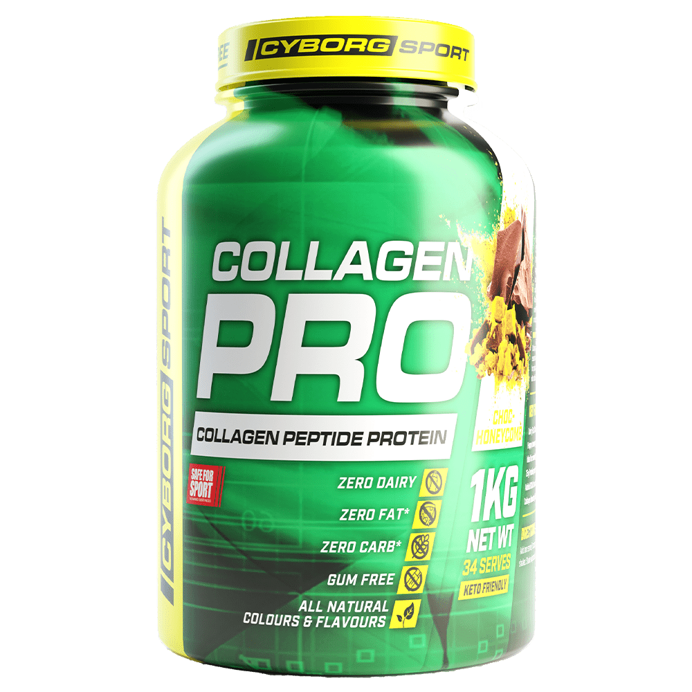 Cyborg Sport Collagen Pro Protein Powder 1 Kg Choc-Honeycomb