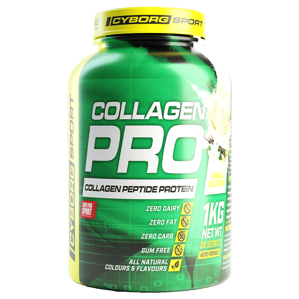 Cyborg Sport Collagen Pro Protein Powder 1 Kg Vanilla Ice Cream
