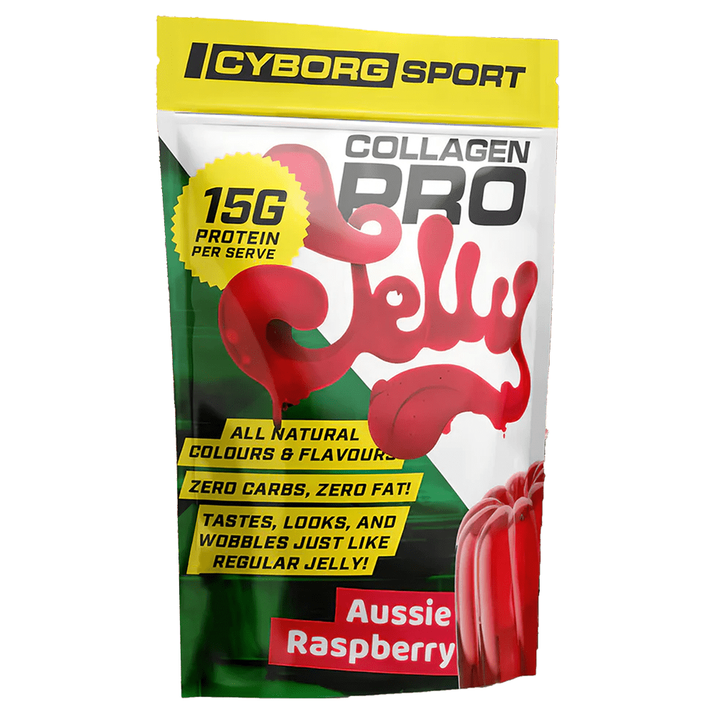 Cyborg Sport Collagen Pro Jelly Protein Powder 20 Serves Aussie Raspberry