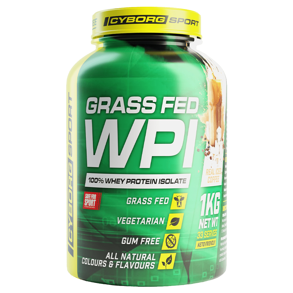 Cyborg Sport Grass Fed WPI Protein Powder 1 Kg Real Iced Coffee