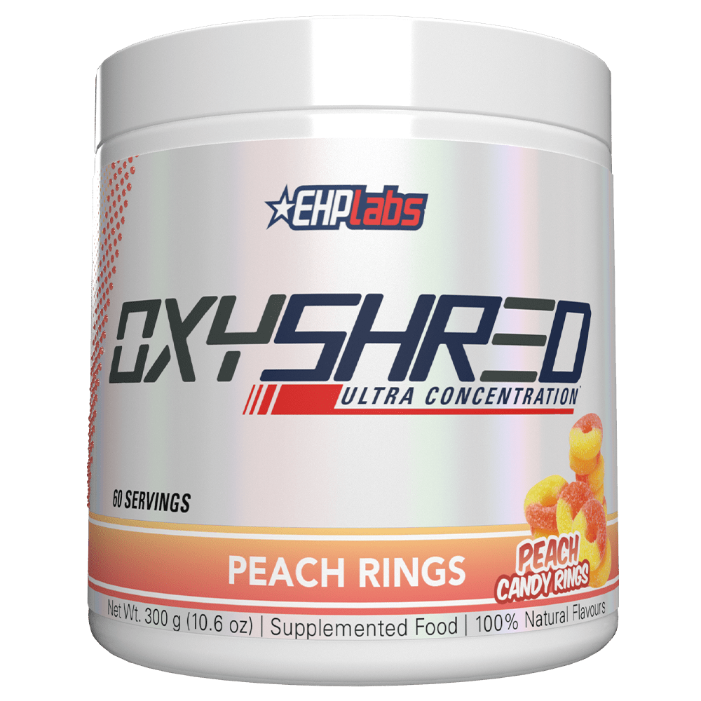 EHPlabs OxyShred Fat Burner 60 Serves Peach Candy Rings
