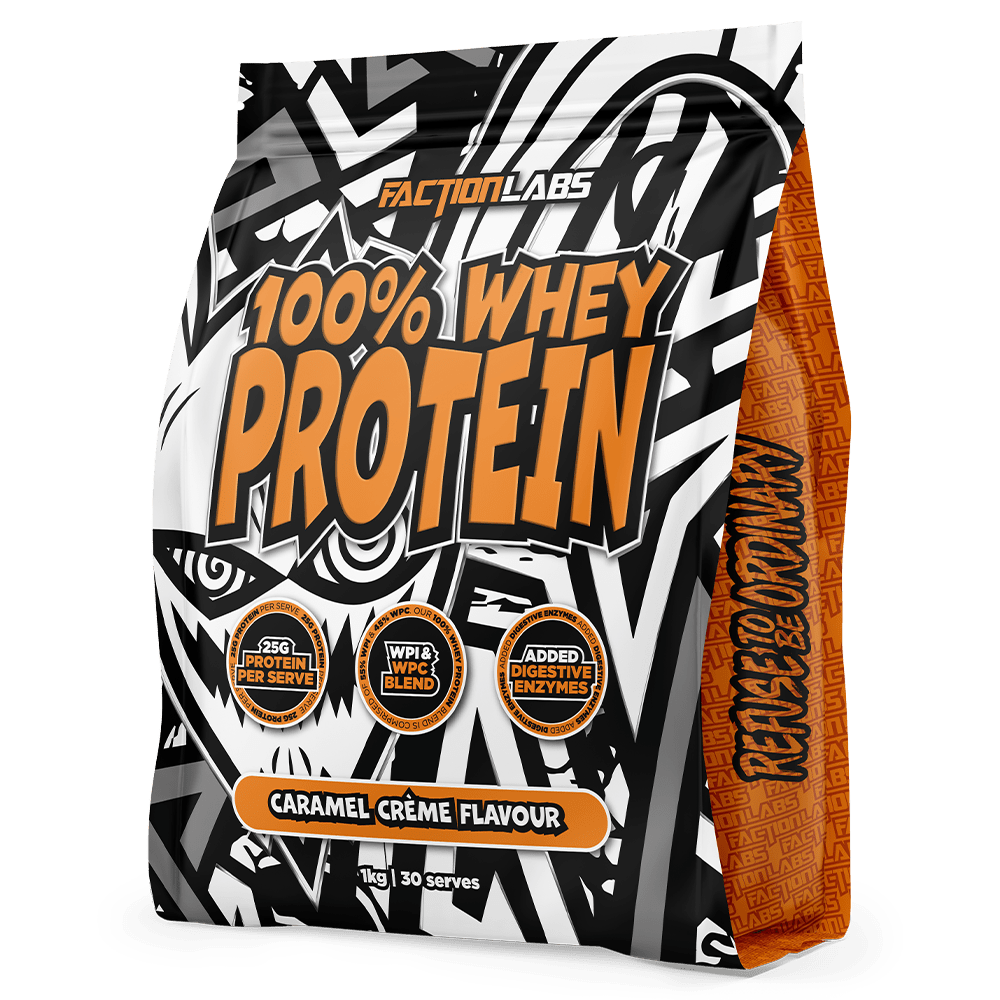 Faction Labs 100% Whey Protein Protein Powder 30 Serves Caramel Creme