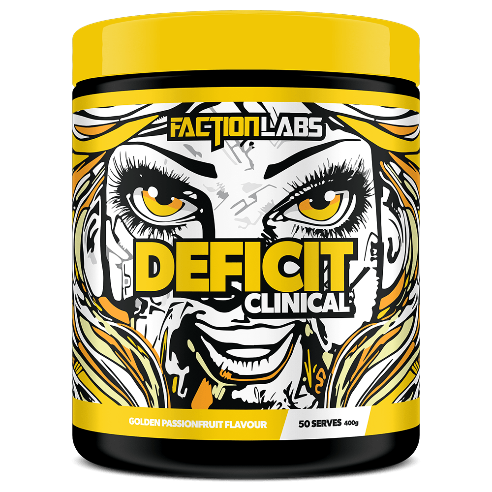 Faction Labs Deficit Clinical Fat Burner 50 Serves Golden Passionfruit