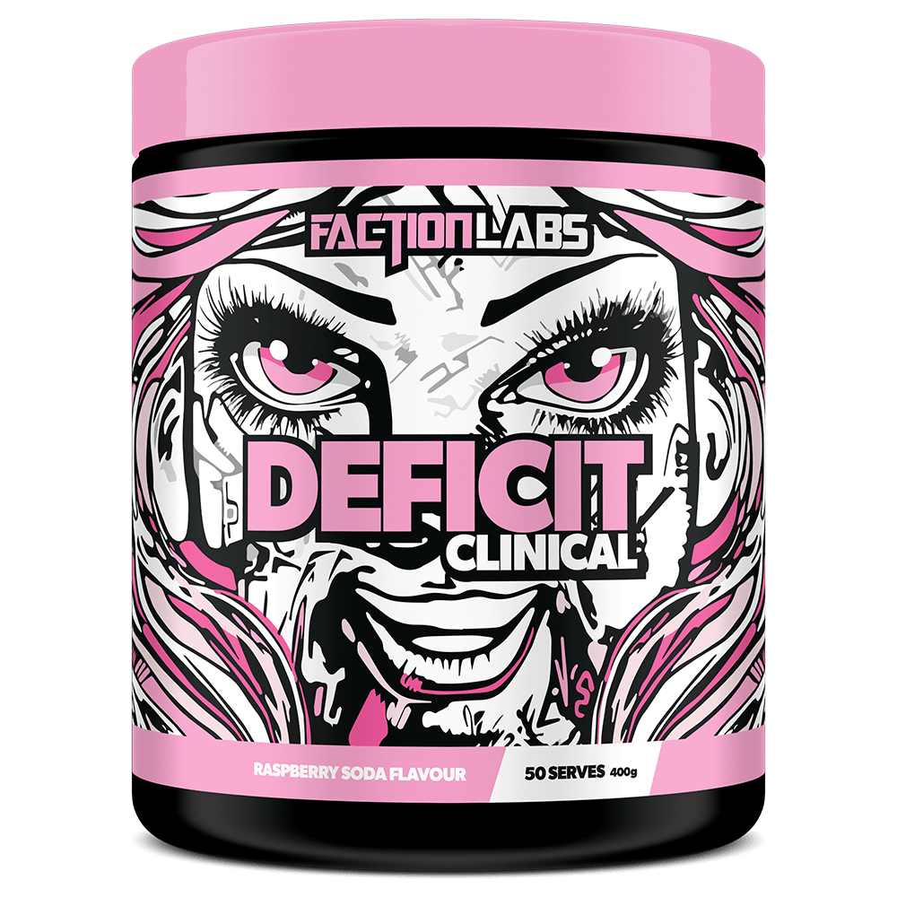 Faction Labs Deficit Clinical Fat Burner 50 Serves Raspberry Soda