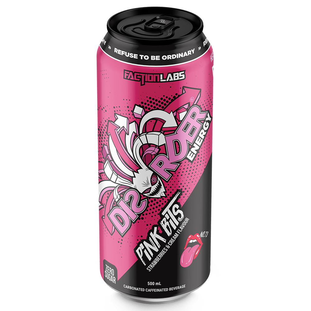 Faction Labs Disorder Energy Energy Drink 500mL Pink Bits