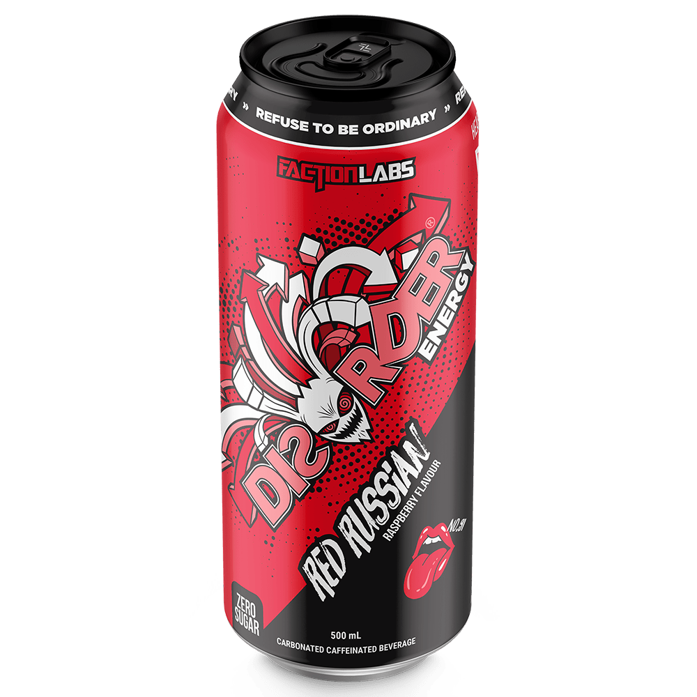 Faction Labs Disorder Energy Energy Drink 500mL Red Russian