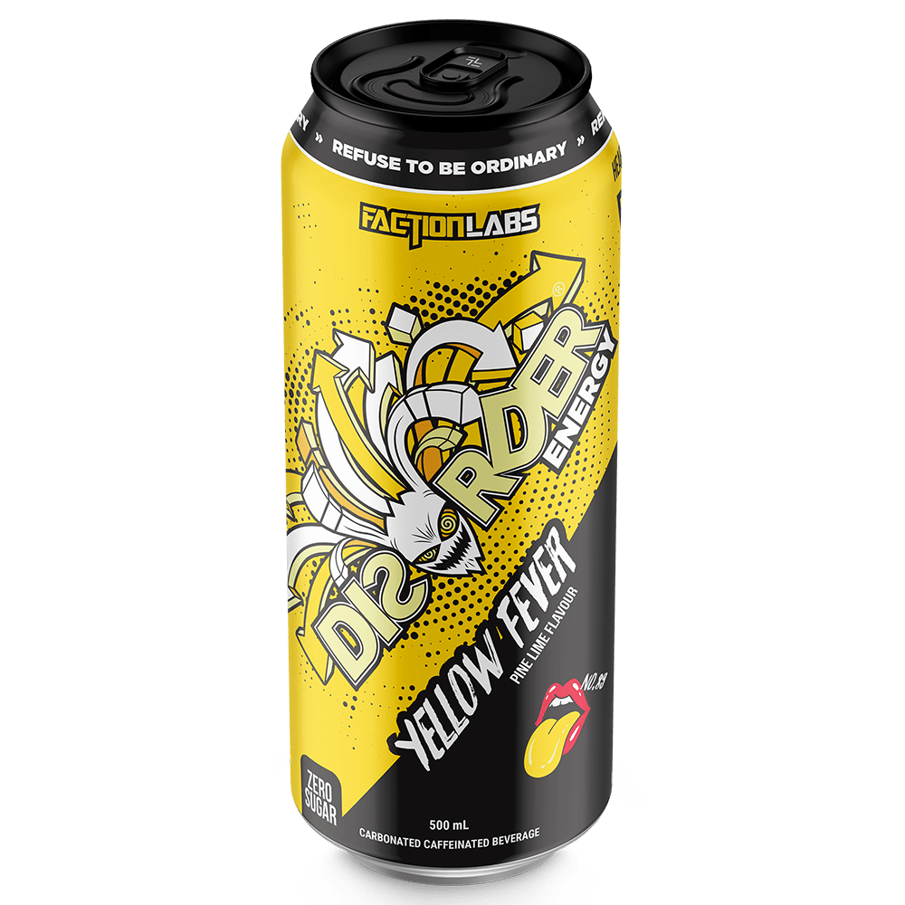 Faction Labs Disorder Energy Energy Drink 500mL Yellow Fever