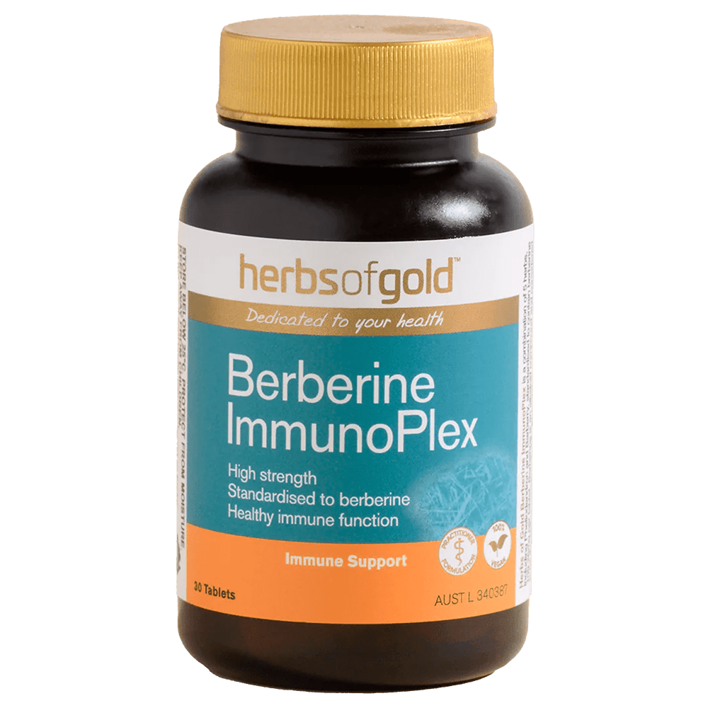 Herbs Of Gold Berberine Immunoplex Vitamins 30 Tablets