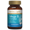 Herbs of Gold Mega B Complex Vitamins 60 Capsules