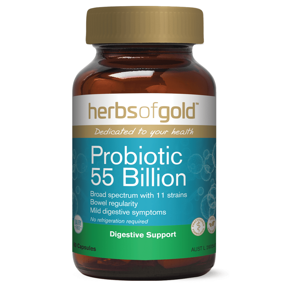 Herbs of Gold Probiotic 55 Billion Vitamins 30 Capsules