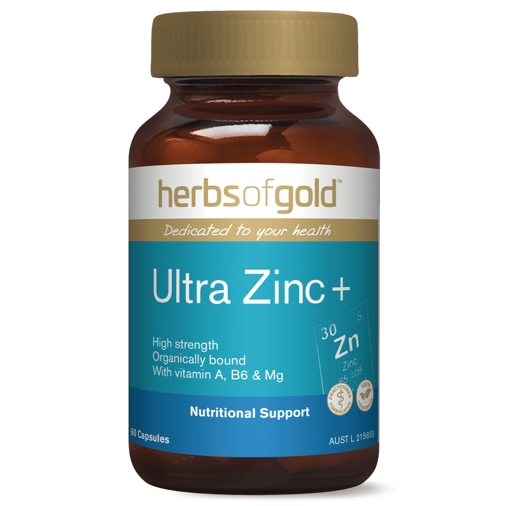Herbs of Gold Ultra Zinc + Vitamins 60 Capsules