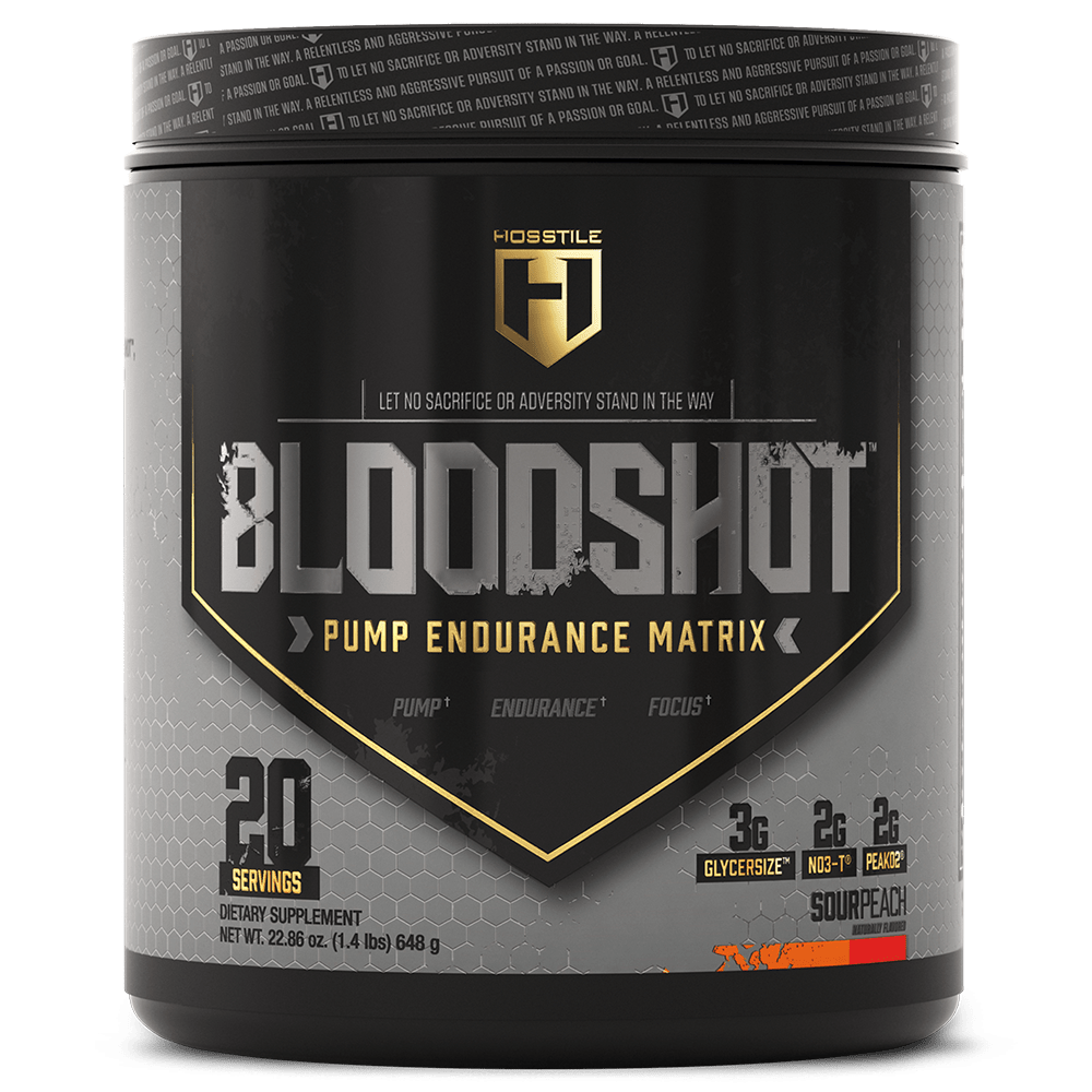 Hosstile Bloodshot Pre-Workout 20 Serves Sour Peach