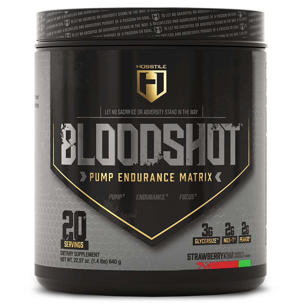 Hosstile Bloodshot Pre-Workout 20 Serves Strawberry Kiwi