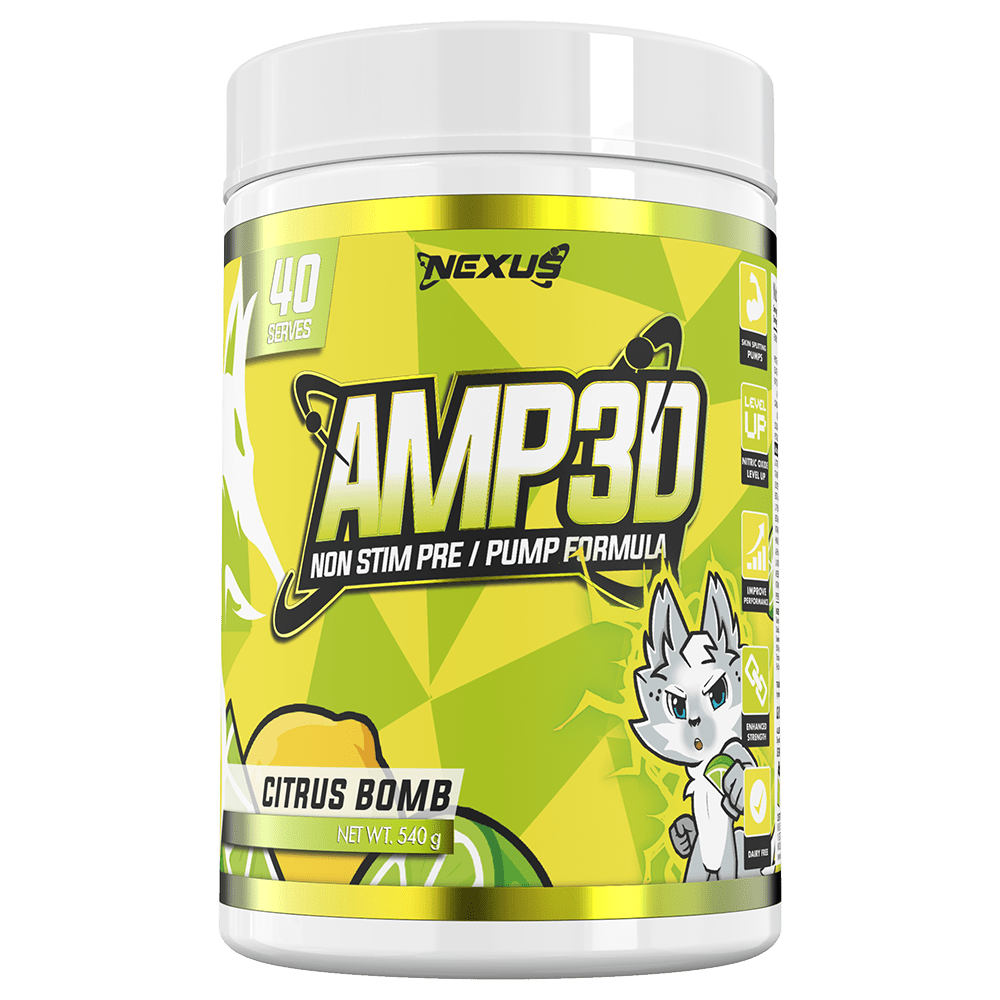 Nexus Sports Nutrition Amp3d Pre-Workout 40 Serves Citrus Bomb
