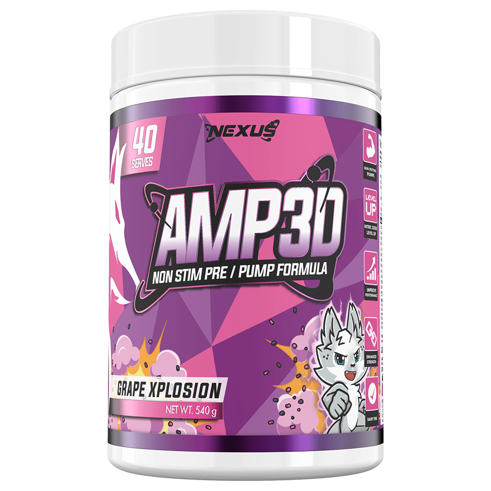 Nexus Sports Nutrition Amp3d Pre-Workout 40 Serves Grape Xplosion