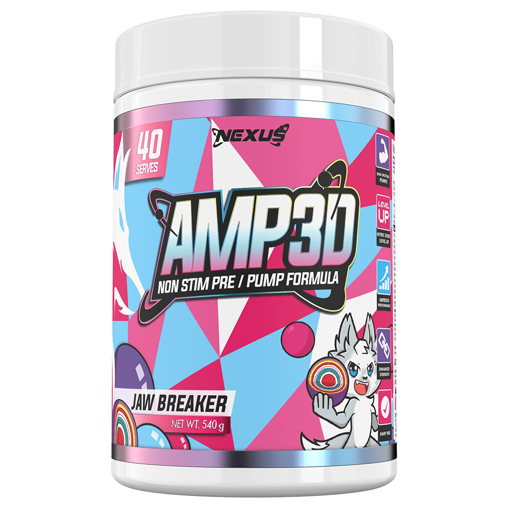 Nexus Sports Nutrition Amp3d Pre-Workout 40 Serves Jaw Breaker