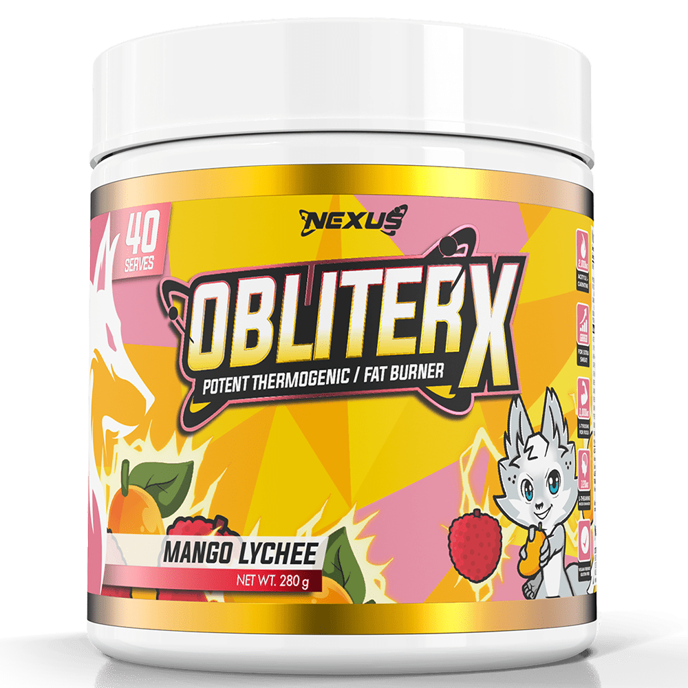 Nexus Sports Nutrition ObliterX Fat Burner 40 Serves Mango Lychee