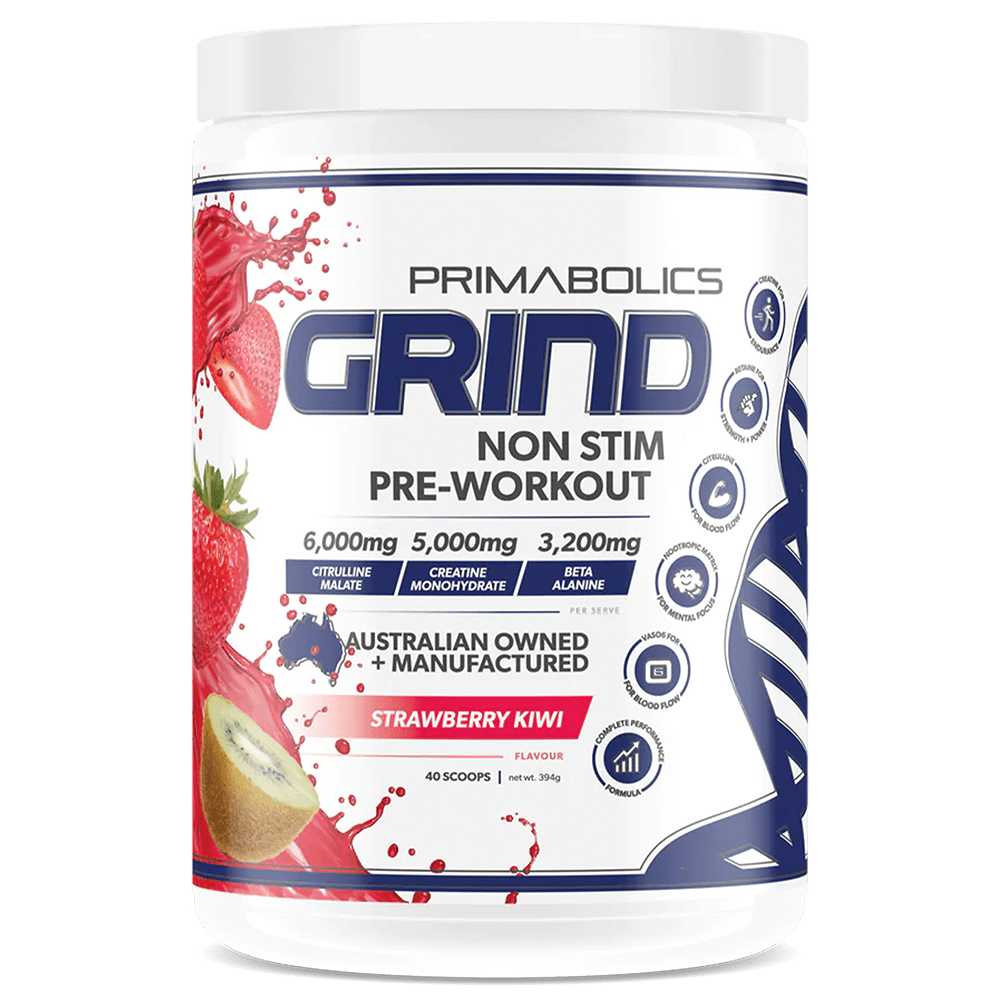 Primabolics Grind Pre-Workout 40 Serves Strawberry Kiwi