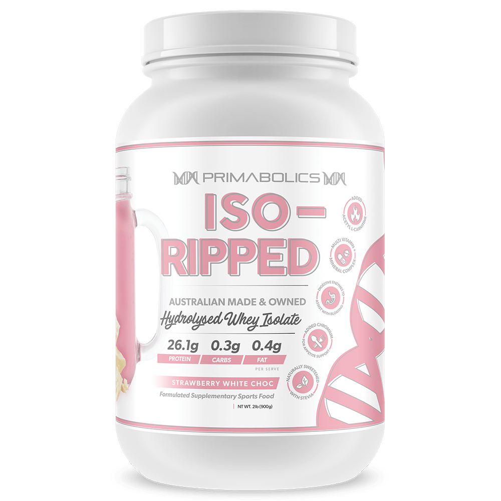 Primabolics Iso-Ripped Protein Powder 25 Serves Strawberry White Chocolate