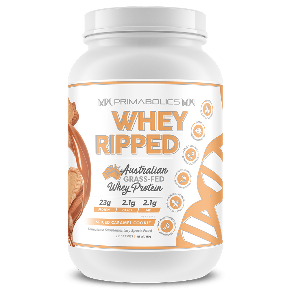 Primabolics Whey Ripped Protein Powder 27 Serves Spiced Caramel Cookie