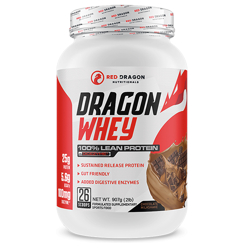 Red Dragon Nutritionals Dragon Whey Protein Powder 26 Serves Chocolate Milkshake
