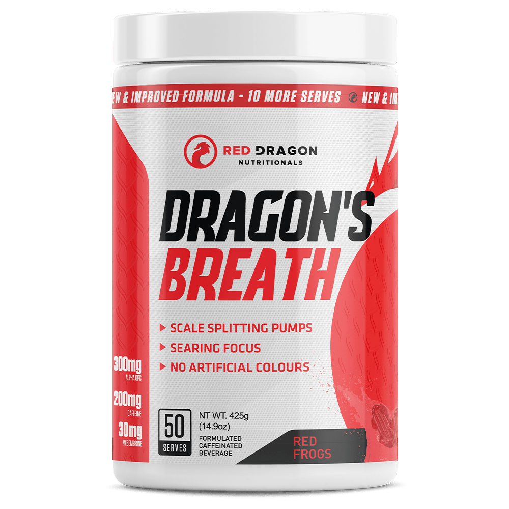 Red Dragon Nutritionals Dragon's Breath Pre-Workout 50 Serves Red Frog